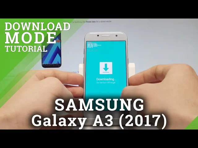 Video thumbnail for How to Boot into Download Mode in SAMSUNG Galaxy A3 (2017) |HardReset.Info