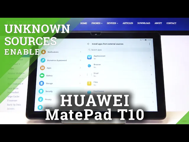 Video thumbnail for How to Enable Unknown Sources in HUAWEI MatePad T10 – Allow App Installation