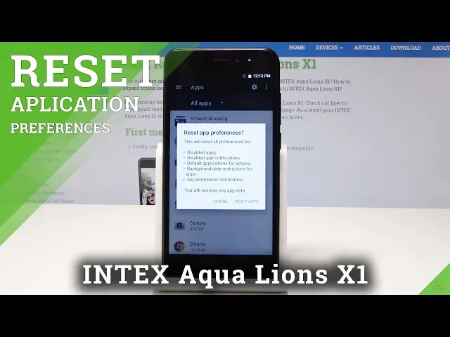 Video thumbnail for How to Reset App Preferences in INTEX Aqua Lions X1 - Default App Preferences