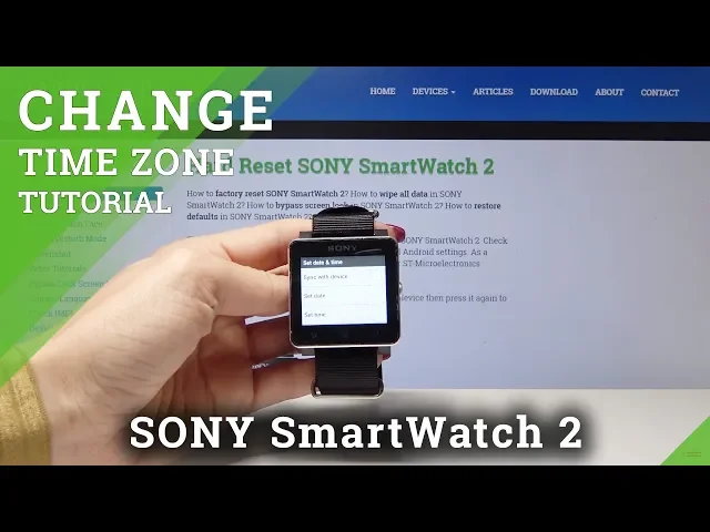 Video thumbnail for How to Set Date & Time on Sony SmartWatch 2 - Change Time Settings