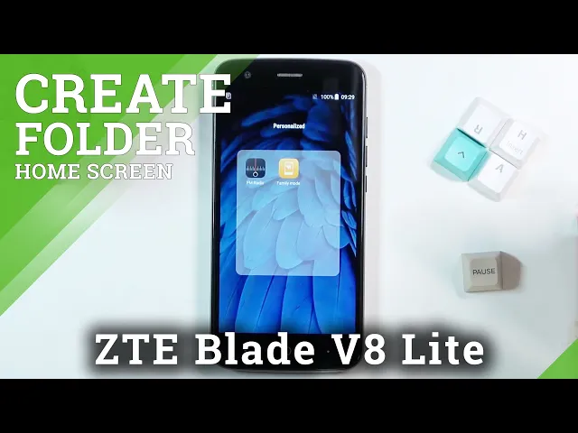 Video thumbnail for How to Create Folder on Home Screen in ZTE Blade V8 Lite -Add Folder to Home Screen