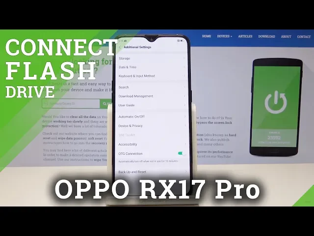 Video thumbnail for How to Use OTG Connection on OPPO RX17 Pro - Enable Flash Drive
