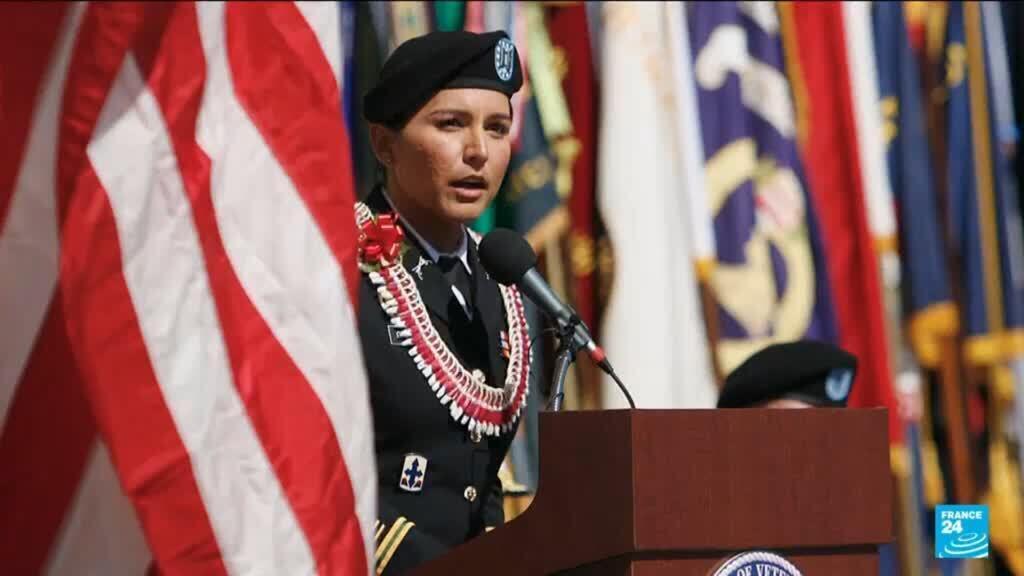 Video thumbnail for Tulsi Gabbard resigns as Trump’s national intelligence director