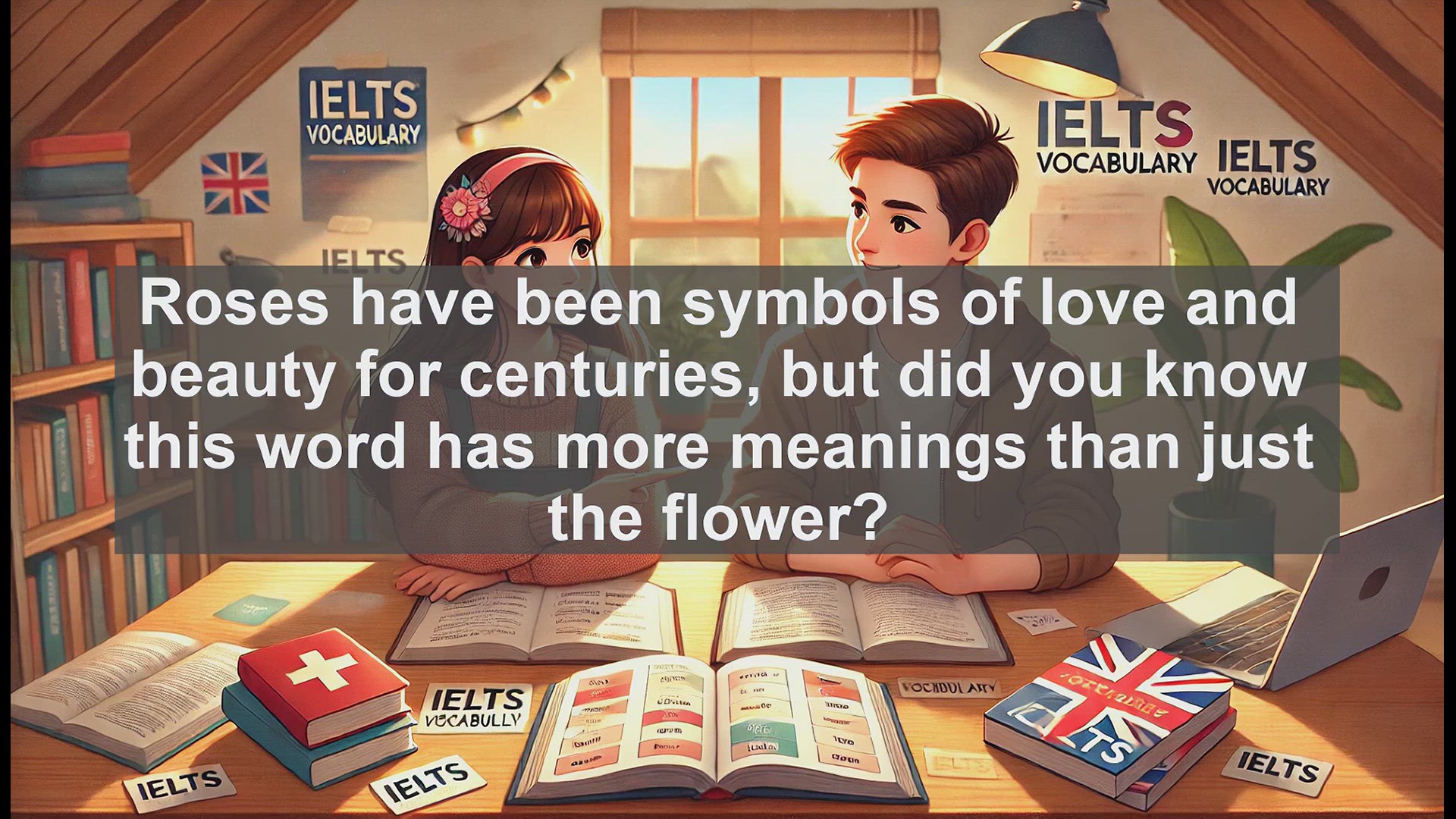 'Video thumbnail for 2500 Must Know IELTS 6.5 Vocabulary - Rose: More Than Just a Flower - Boost Your IELTS Vocabulary'