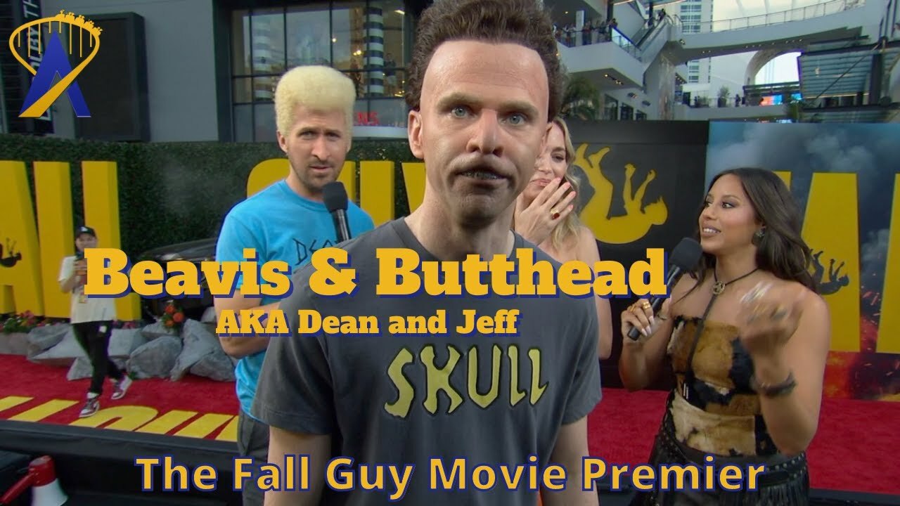 'Video thumbnail for Beavis and Butt-Head, AKA Dean and Jeff, at The Fall Guy Premier'