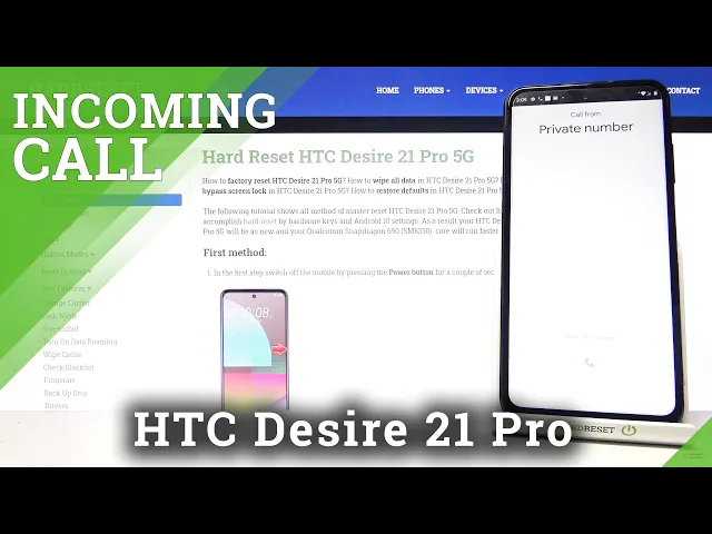 Video thumbnail for Check Incoming Call Screen Options in HTC Desire 21 Pro 5G – Animation of Incoming Call