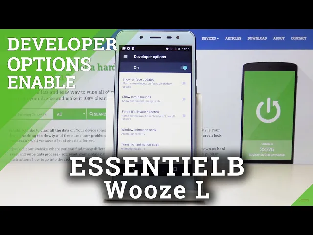 Video thumbnail for How to Enter Developer Options in ESSENTIELB Wooze L – Open Advanced Options