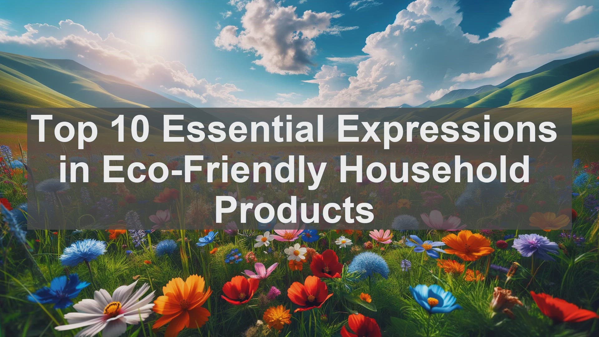 'Video thumbnail for Top 10 Essential Expressions in EcoFriendly Household Products'
