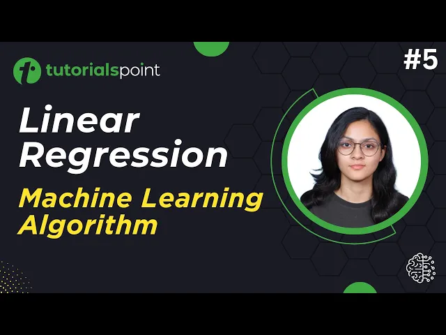 'Video thumbnail for What is Linear Regression in Machine Learning? | Regression Equation | Tutorialspoint'