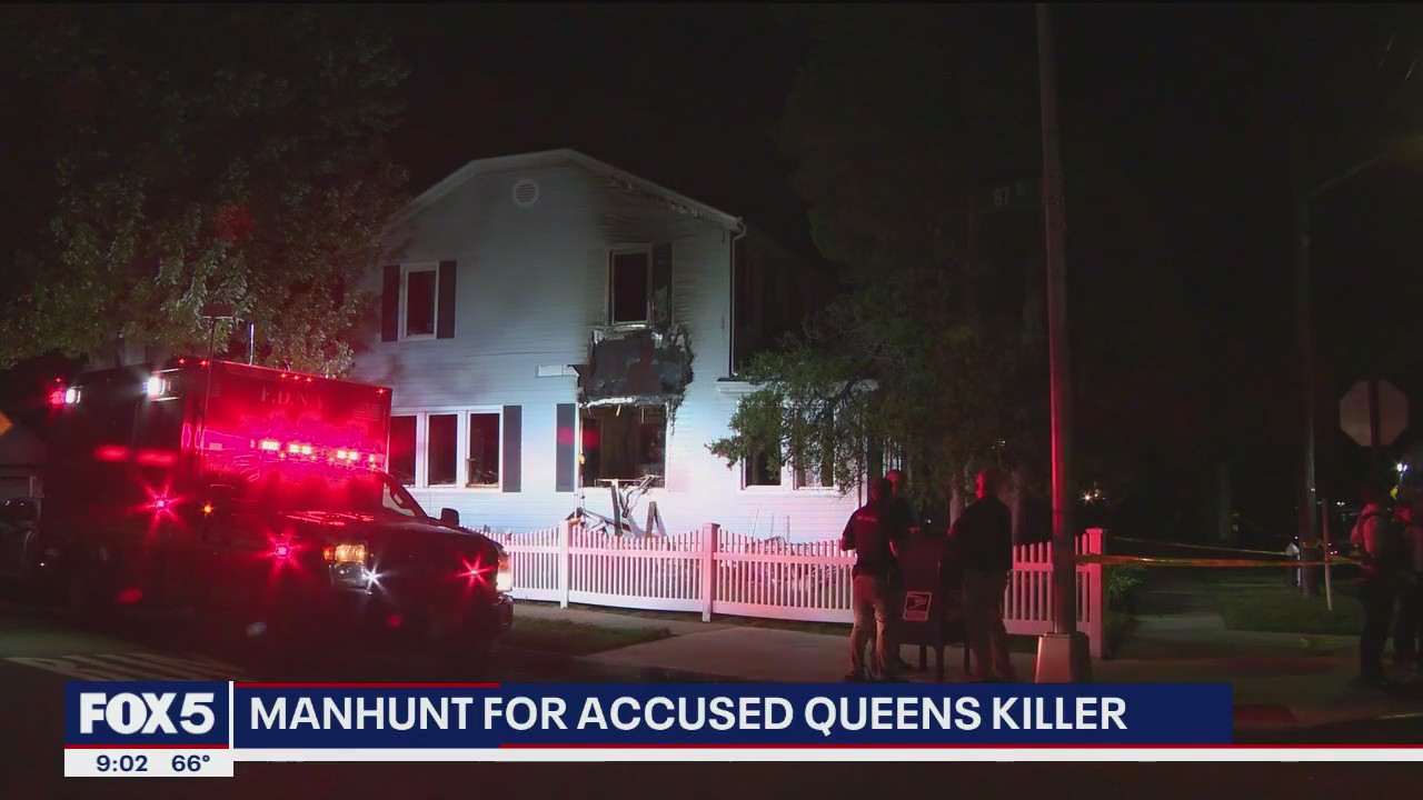 'Video thumbnail for Elderly couple slain in Queens home, suspect on the run'