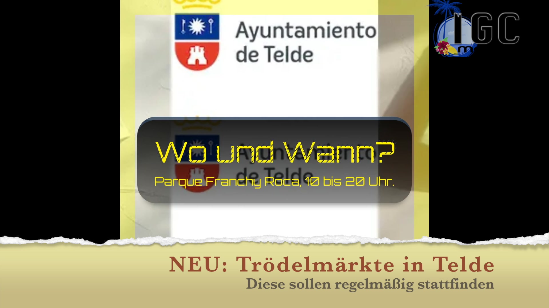 'Video thumbnail for NEU: Trödelmärkte in Telde'