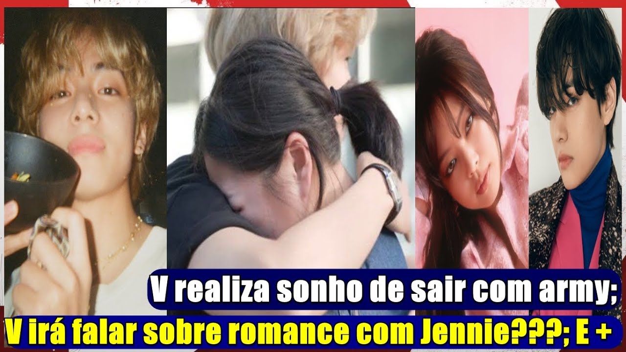 Video thumbnail for V irá falar sobre romance com Jennie???; V realiza sonho de sair com army; E +