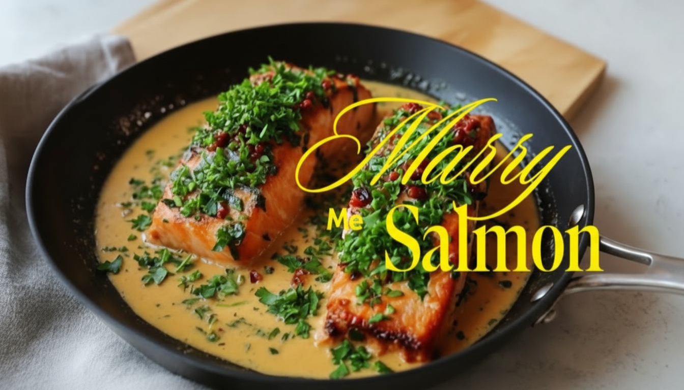 Video thumbnail for Marry Me Salmon – Creamy Garlic Butter Salmon Recipe