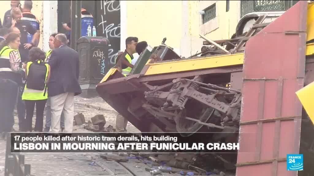 Video thumbnail for Death toll in Lisbon funicular crash rises to 17