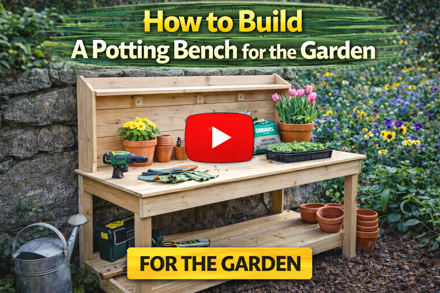 Video thumbnail for How to Build a Potting Bench for the Garden