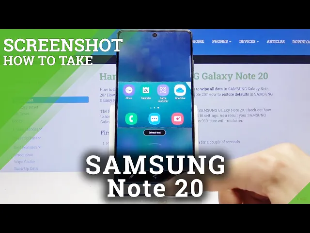Video thumbnail for How to Take Screenshot in SAMSUNG Galaxy Note 20 – Capture Screen