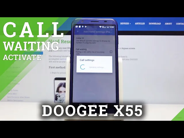 Video thumbnail for How to Activate Call Waiting in DOOGEE X55 - Call Waiting Notifications