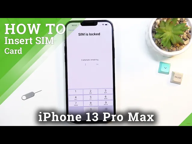 Video thumbnail for How to Insert Nano SIM Card on iPhone 13 Pro Max – SIM Card Installation