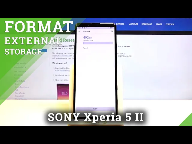 Video thumbnail for How to Format SD Card in SONY Xperia 5 II – Wipe External Storage Data