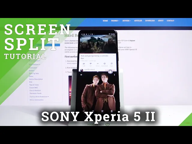 Video thumbnail for How to Use Dual Screen Feature in Sony Xperia 5 II - Enter Split Screen