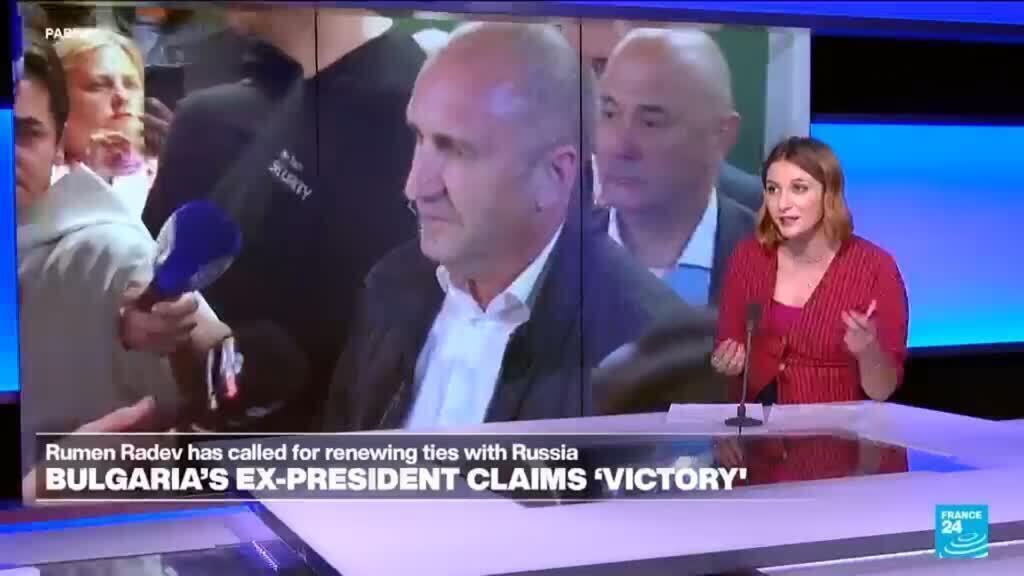 Video thumbnail for Bulgaria's former President Radev takes strong lead in election