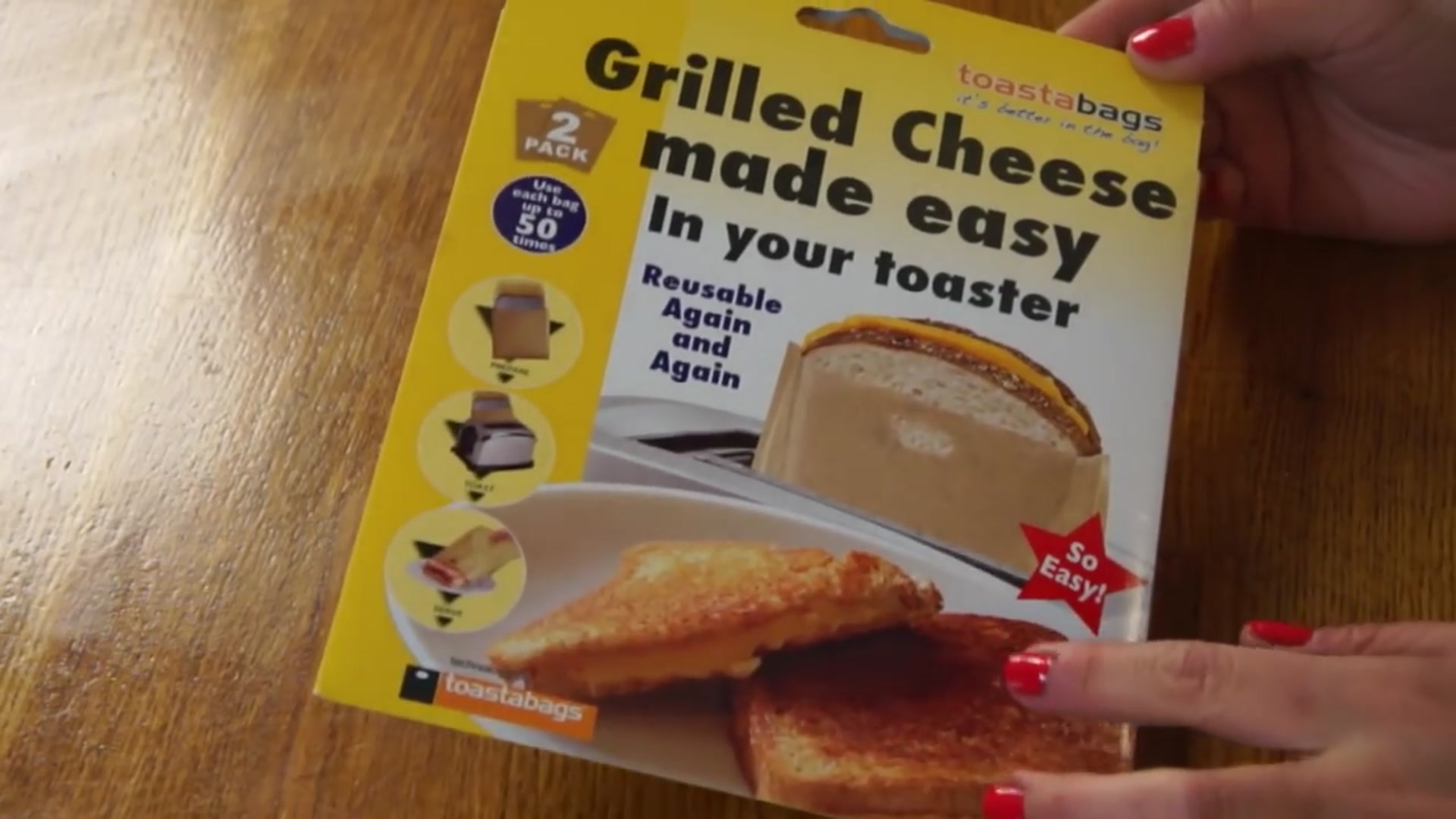 Video thumbnail for Grilled Cheese TOASTER BAGS _ Toastabags gadget test _ Does It Work_(720P_HD)