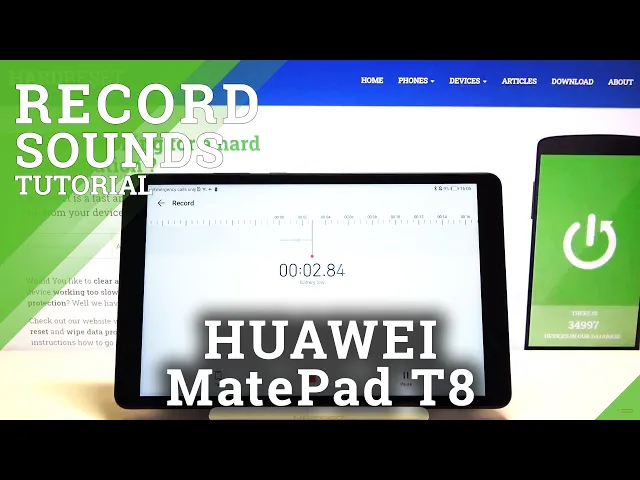 Video thumbnail for How to Record Sounds in HUAWEI MatePad T8 – Use Voice Recorder