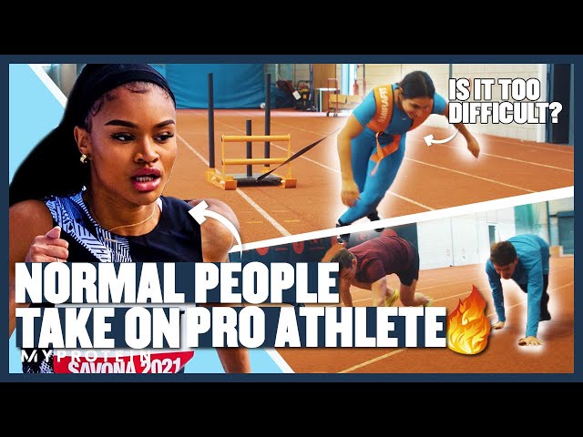 Video thumbnail for Normal people attempt international athlete's sprint drill workout | Myprotein