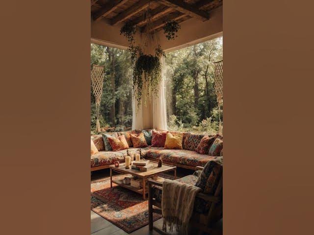 Video thumbnail for Bohemian Home  #tinyhome #interiordesign #home #relax #minimalistliving #nature