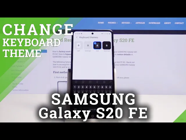 Video thumbnail for How to Change Keyboard Theme in Samsung Galaxy S20 FE 5G – Personalized Keyboard Theme