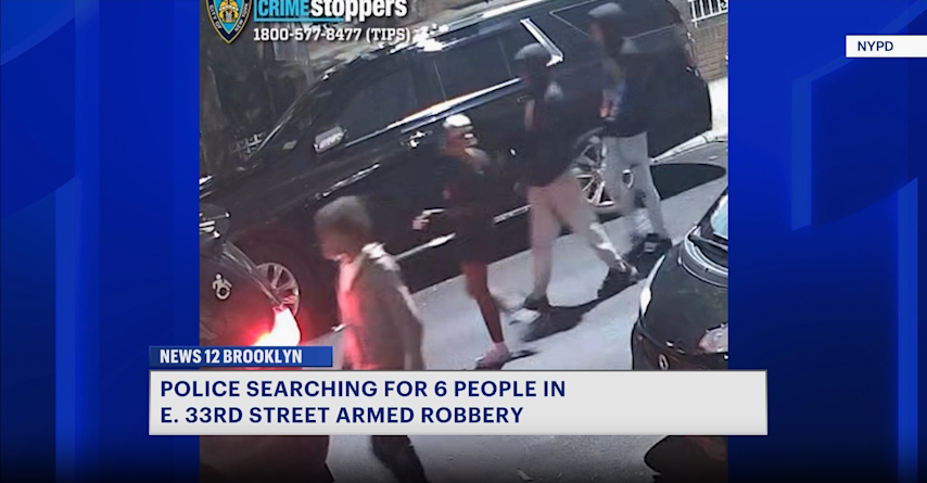 Video thumbnail for Six people wanted in connection to armed robbery in Brooklyn