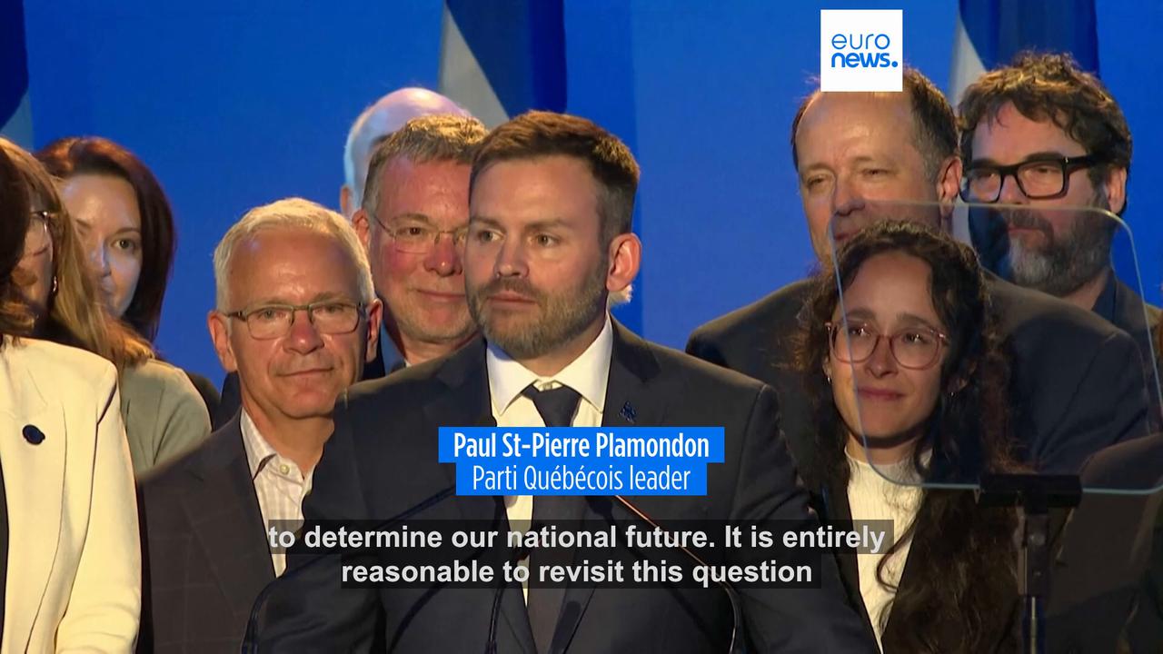 Video thumbnail for Quebec separatists vow independence referendum after winning local elections but falling short of majority
