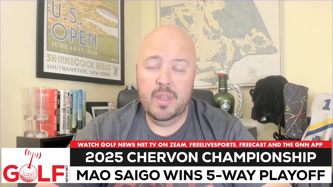 Video thumbnail for Mao Saigo wins The Chevron Championship in 5-way playoff