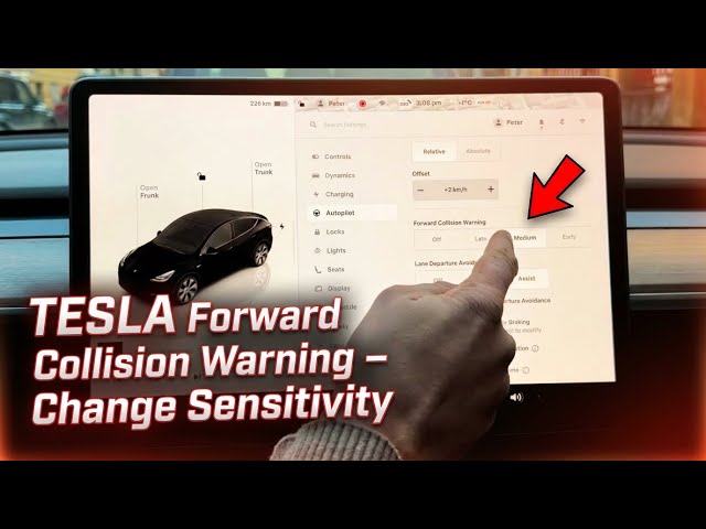 Video thumbnail for TESLA Forward Collision Warning – How to Change Sensitivity