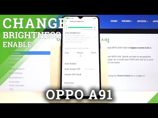 Video thumbnail for How to Use Auto-Brightness in OPPO A91 – Screen Intensity