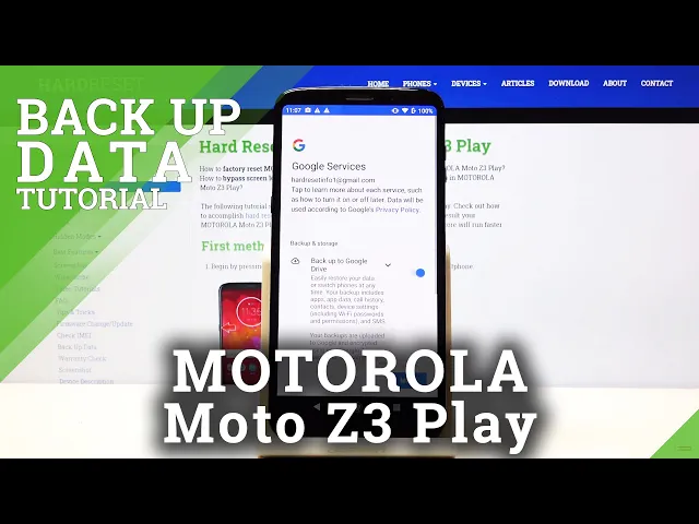 Video thumbnail for How to Add Google Account in MOTOROLA Moto Z3 Play – Add Google User
