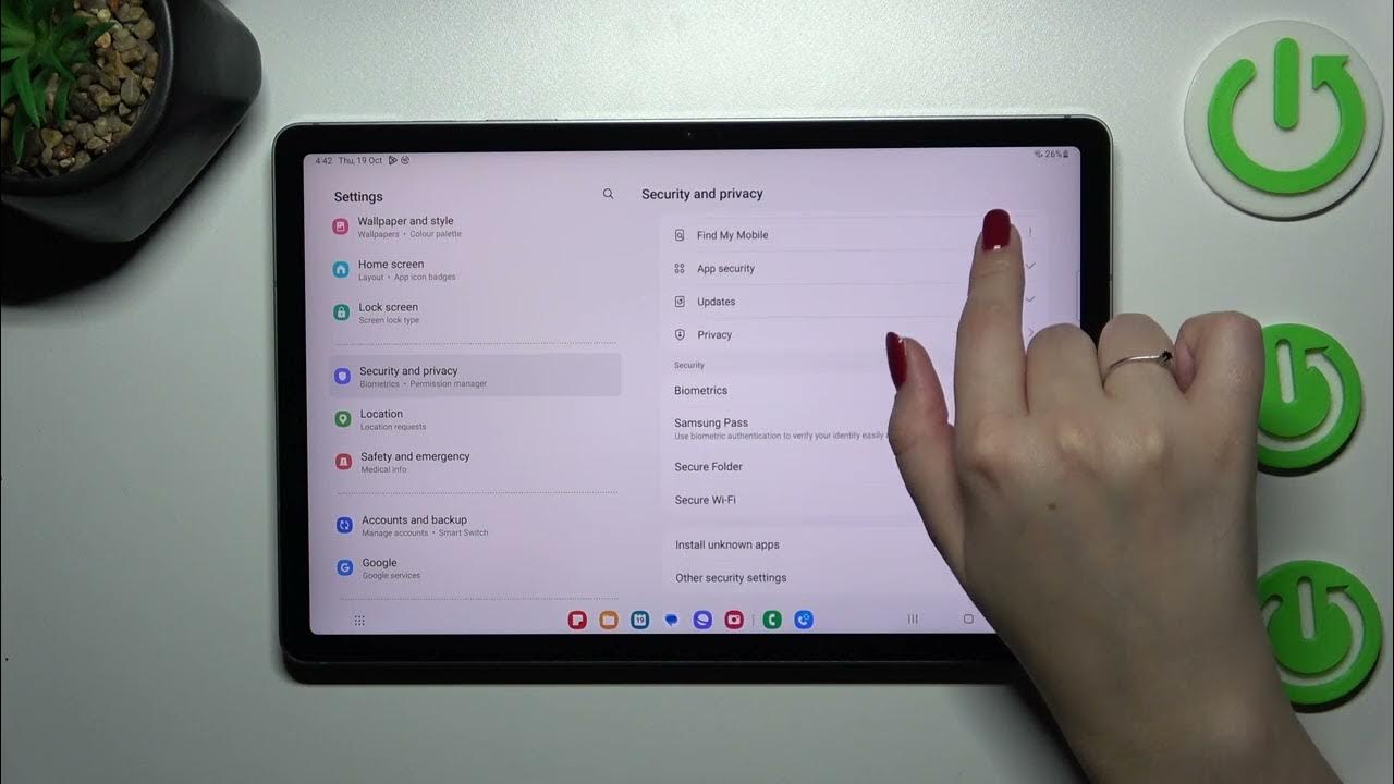 Video thumbnail for How to Clear Credentials in SAMSUNG Galaxy Tab S9 FE?