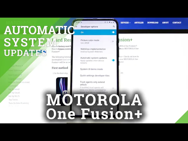 Video thumbnail for How to Activate System Updates in MOTOROLA One Fusion+ - Automatic Actualizations