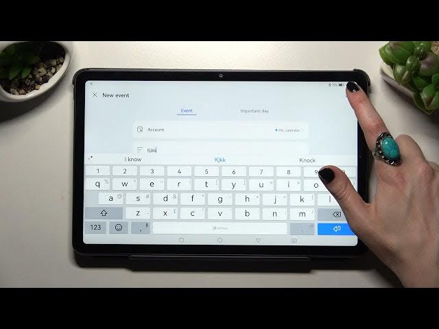 Video thumbnail for HUWAEI Matepad 10.4 2022 - How To Add Events To Calendar