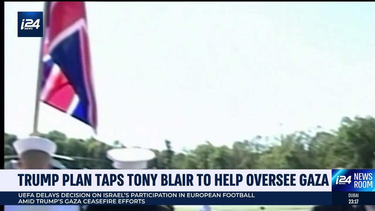'Video thumbnail for Trump plan taps Tony Blair to help oversee Gaza'