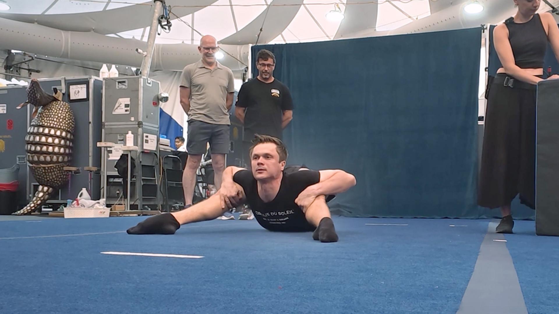 Video thumbnail for Most prone extreme back bends in one minute - 14 by Aleksei Goloborodko