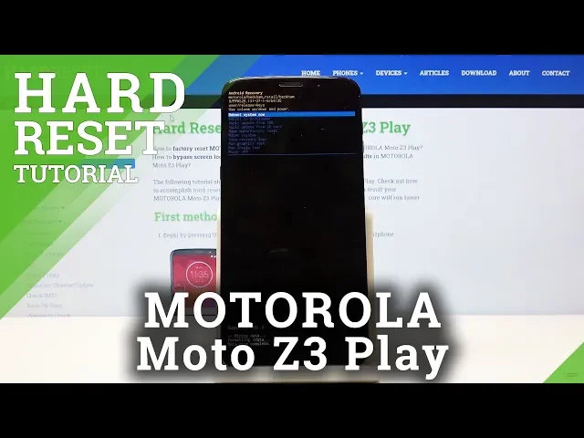Video thumbnail for How to Hard Reset MOTOROLA Moto Z3 Play – Screen Lock Removal