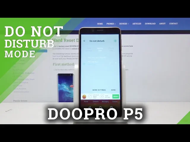 Video thumbnail for How to Use Do Not Disturb Mode in DOOPRO P5 – Silent Android Smartphone