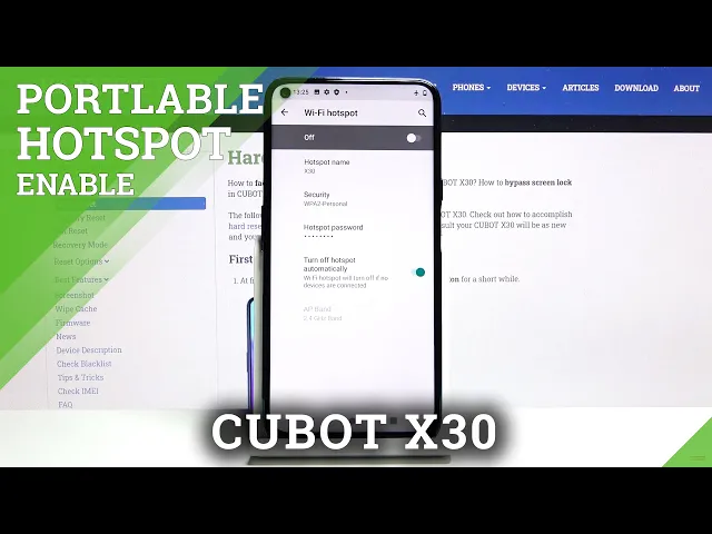 Video thumbnail for How to Enable Portable Hotspot in CUBOT X30 – Share Wi-Fi