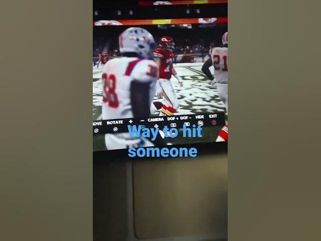Video thumbnail for brutal hit in Madden