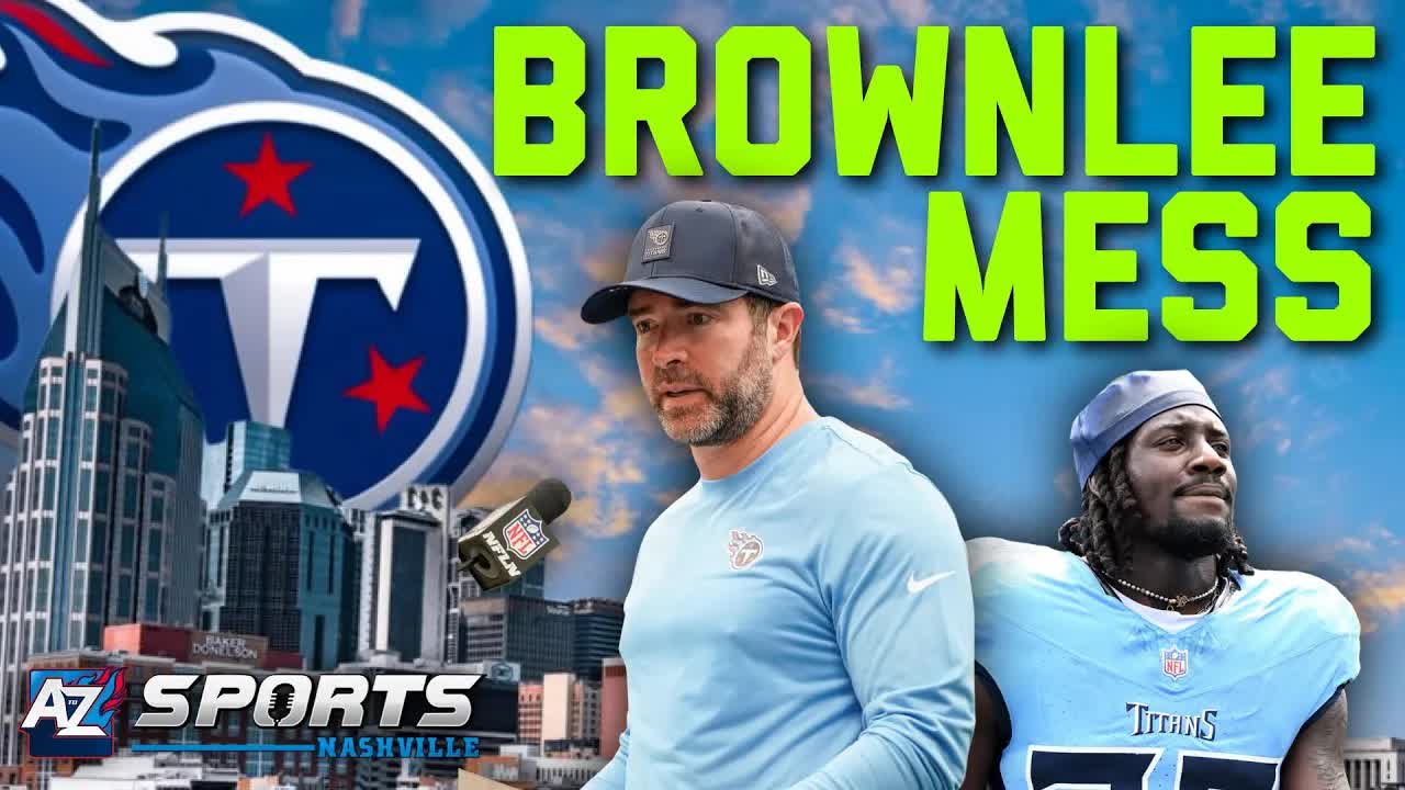 Video thumbnail for a to z sports nashville: brownlee trade smoke & brian callahan's press conference: titans' plans revealed?
