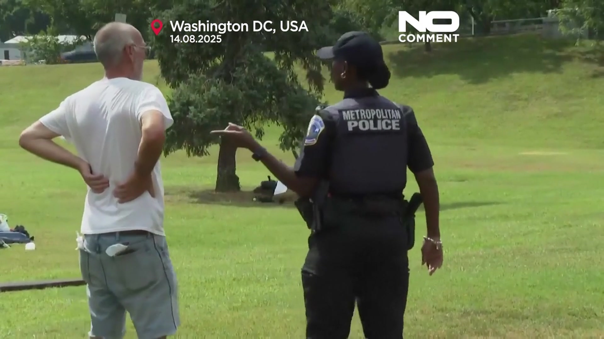 'Video thumbnail for Homeless camps cleared in controversial policing push in Washington'