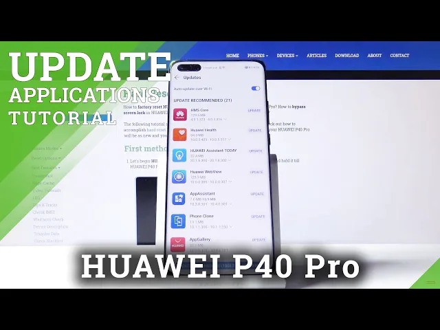 Video thumbnail for How to Update Apps in HUAWEI P40 Pro – Download New App Versions