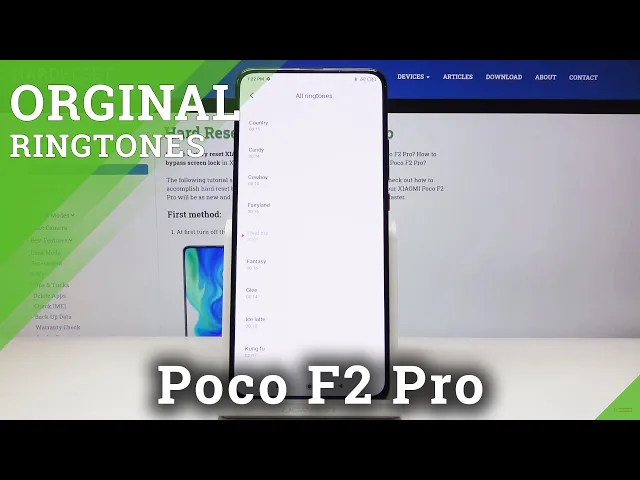 Video thumbnail for How to Change Ringtone in XIAOMI Poco F2 Pro – Ringtone List
