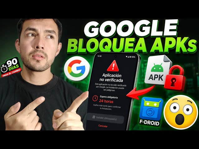 Video thumbnail for 🚨 EL FIN DE ANDROID: Google BLOQUEA los APKs en 90 días (La verdad oculta)